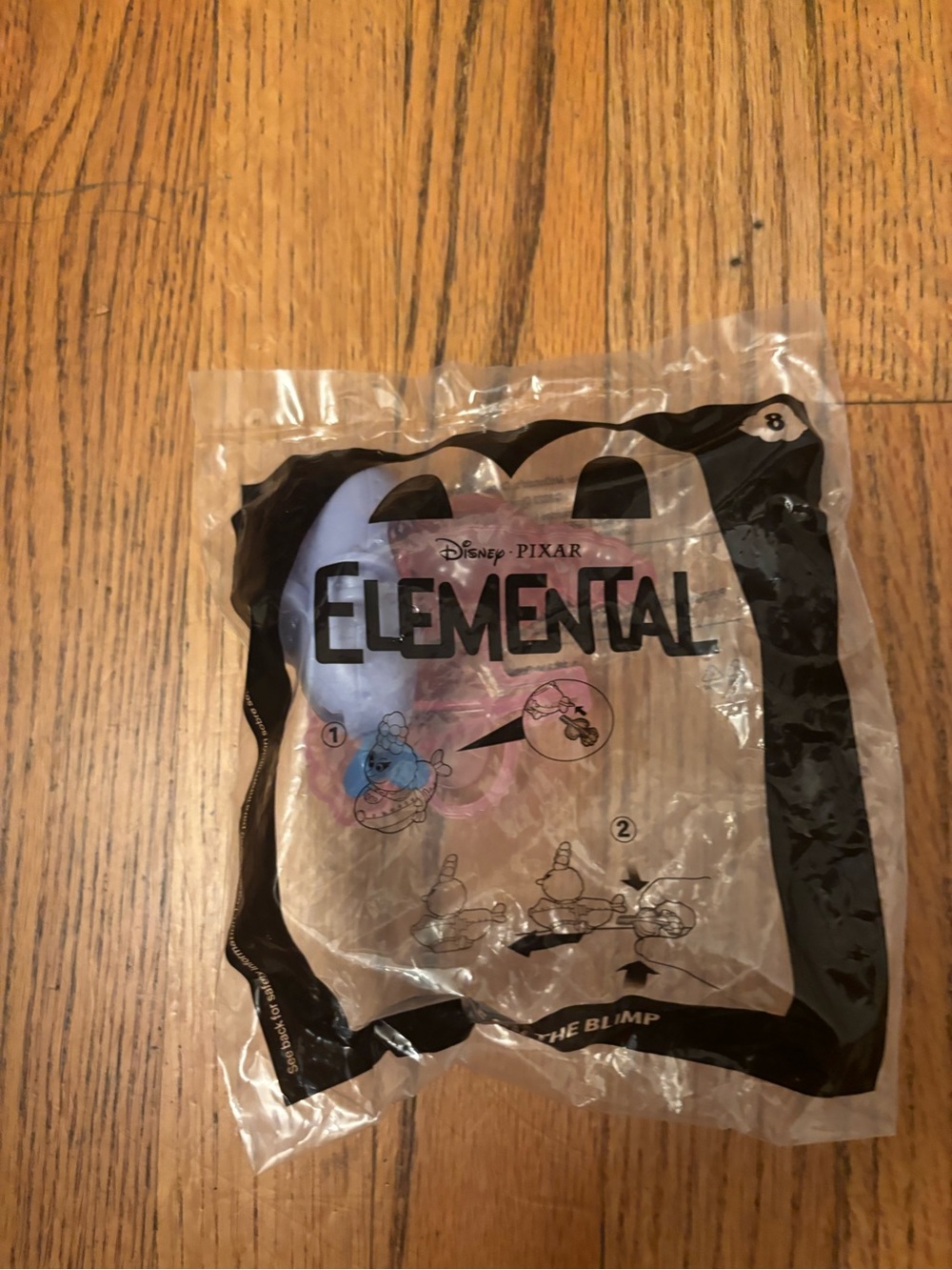 McDonald’s Elemental Happy Meal Toy Number 8 Disney Pixar 2023 Gale on The Blimp